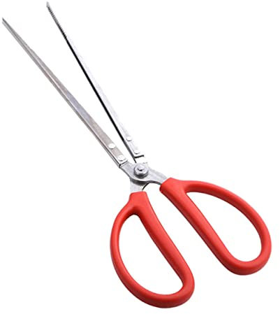 FUNOMOCYA 1pezzi Pinza Antiscivolo Multiuso in Acciaio per Raccolta Rifiuti Pinza Aragosta e Presa Sicura per Casa e Pesca