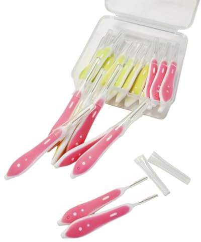 TPZORJX 30 Stück Interdentalbürsten mit Etui,Interdentalreiniger Wiederverwendbar zur Reinigung enger Zahnzwischenraumbürsten Biegsamer,Werkzeuge Zahnreinigung für Kinder,Männer,Frauen(2 Farben)