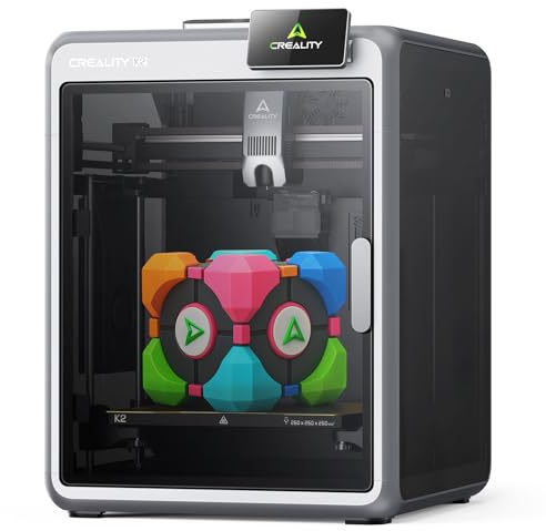Creality K2 (A) Impresora 3D, impresión de Alta Velocidad hasta 600 mm/s, cámara IA, nivelación automática Inteligente, Funcionamiento silencioso 45 DB, Volumen de impresión 260 × 260 × 260 mm