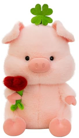 champracer Süßes Schwein Plüsch Plüschtier Schwein Klein Kuscheltier Schweinchen Superweiches Geschenk für Kinde (25cm)