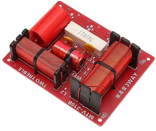 Denash Altavoz Divisor de Frecuencia High-Pitch Bass Bass 150W 2 Filtros de Cruce de Cruz para Reemplazar el Automóvil