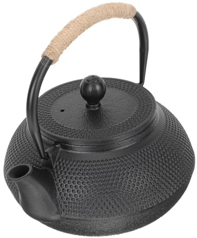VALICLUD Théière En Fonte Petite Pour Maison Avec Filtre Et Poignée Anti-brûlure