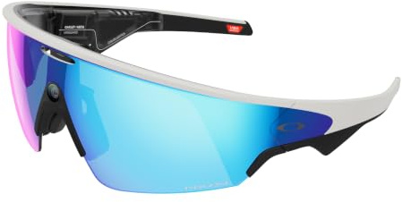 OAKLEY Meta Vanguard - AI Glasses for Men & Women - Sport Eyewear - White | 12MP Camera, 3K Ultra HD, Voice Command, Immersive Audio, 9H Battery, IP67 Waterproof, Meta AI App - Prizm™ Sapphire Lenses