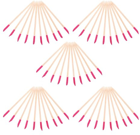 Palitos de Lijado para Uñas de Madera Doble Punta, 50 Piezas | Herramienta Desechable y Ligera, Uso Personal y Salón, para Pulir y Limar Manicura y Pedicura
