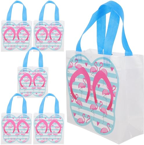 Artibetter Geschenktüten als Partygeschenkbeutel 6 aus Vliesstoff Tragbare Multifunktional und Leicht für Hawaii Poolparty für Tropische Geburtstagsfeiern