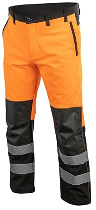 Högert Softshell varningsbyxor traun- knäskydd fickor, apelsin, XXL
