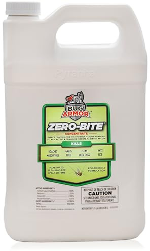PYRANHA Bug Armor Zero-Bite Concentrate Refill for Automatic Spray Systems - Barn Indoor Fly Control | Repels Flies, Fleas, Ants & Mosquitoes