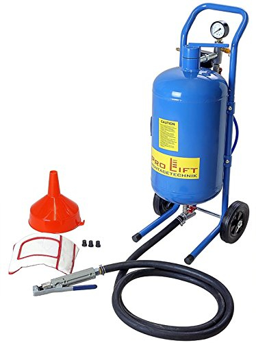Pro-Lift-Montagetechnik Mobiler Sandstrahler, 17l Kessel, Schlauch + Pistole inkl. Zubehör, Sandstrahlkabine, SK5BJ, 02216