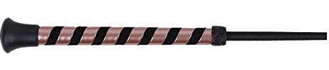 ARBO-INOX® - Dressurgerte - Handgriff Kunstleder - gedrehtes Muster - Schlag (100cm, Rosa)