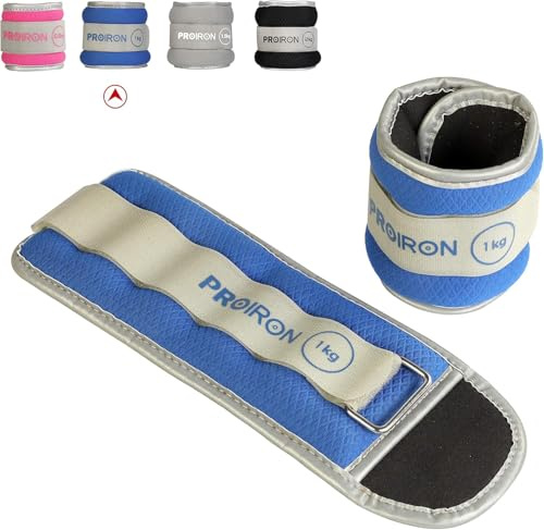 PROIRON Peso Caviglia Peso Polso Durevole Pesi Regolabili con Chiusura a Strappo per Fitness, Esercizio Fisico, Passeggiate, Jogging, Ginnastica, Aerobica, Palestra