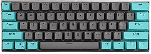 KEEZSHOP Keycaps, 61 keycaps bakgrundsbelysning två färger PBT tangentkåpa mekaniskt tangentbord för GH60/RK61/ALT61/Annie/Keyboard Poker Keys