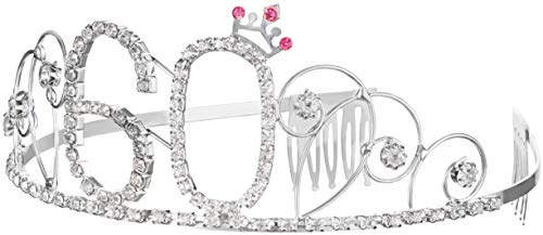 Serre tête Couronne Fille 20e anniversaire Happy Birthday Cristal Strass Ornements mariage Headband cheveux serre-tête bandeau pour femmes (Couronne 20)