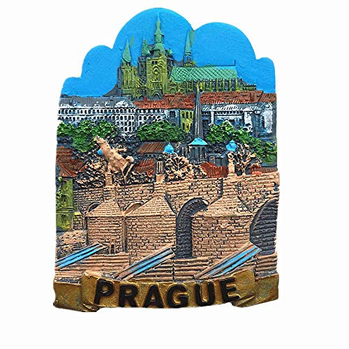 3D-Kühlschrankmagnet, Prag, tschechisch, Reise-Souvenir, Geschenk, Heimküche, Dekoration, Magnet-Aufkleber, Kühlschrank-Magnetsammlung
