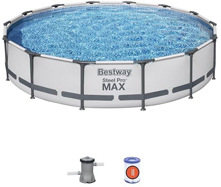 Bestway 56595-4 Set Piscina Fuori Terra Steel PRO Max™ da 4.27 m x 84 cm