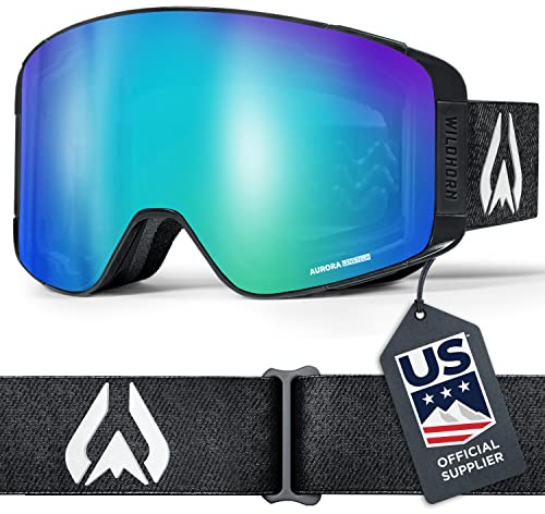 Wildhorn Pipeline Ski Goggles Men Women OTG Anti-FogScratch Snowboard Goggles-US Ski Team Official Supplier-100% UV Swap Lens
