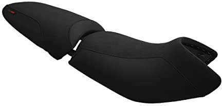 Moto Discovery Funda de Asiento Compatible con BMW R850R 1999-2007 Color Negro con Costuras Negras