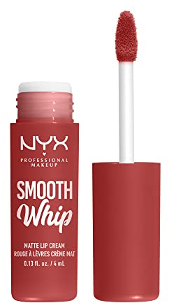 NYX Professional Makeup Smooth Whip Matte Lip Cream, Labial Líquido Cremoso, con Manteca de Karité y Cacao, Acabado Mate, Tono: Parfait