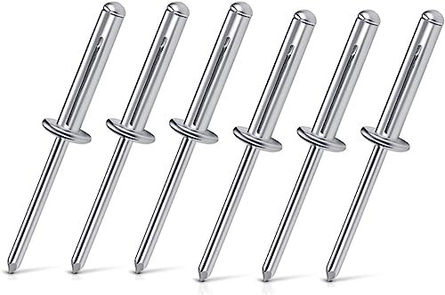 Nietmuttern, Verbindungselemente, Muttern, Nieten, 100 Stück, Blindniete, Aluminiumlegierung, weiches Material, Holz, Kunststoff, 4,0/13,6, 14,5, 18,8, 21, 24,5, robust und langlebig ( Color : 4.0x13.