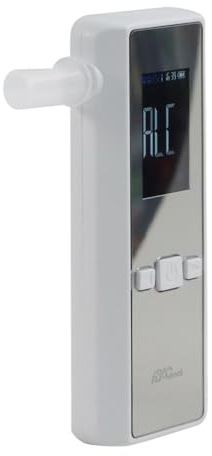 iBACheck Tragbarer Alkoholtester mit 3 Farben, wiederaufladbarer Alco-Test mit geringem Stromverbrauch, kompakter und einfach zu bedienender Alkoholtest. 4 Einheiten Standard und 200 Erinnerungen