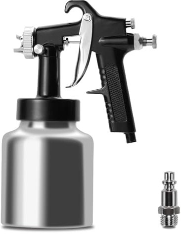 PNTGREEN LVLP Siphon Spray Gun,Air Paint Sprayer with 2.0mm Nozzle and 1000CC Capacity, Professional Spray Guns for Furniture, House and Painting Cars