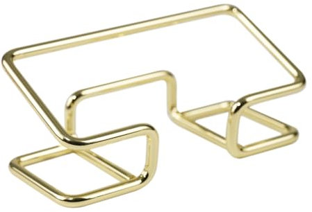 Desktop-Visitenkartenhalter, Metall-Visitenkartenhalter, Display, Visitenkartenständer für Schreibtisch, 1 Stück, Gold