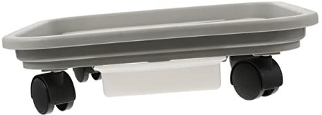 Yardenfun Rollbares Pflanzentablett Mit Wasserbehälter Und Rädern Kunststoff Pflanzenschale Für Innen Und Außen Traglast 35 Kg ø 23,6cm Pflanzuntersetzer Mit Mobilabler Basis