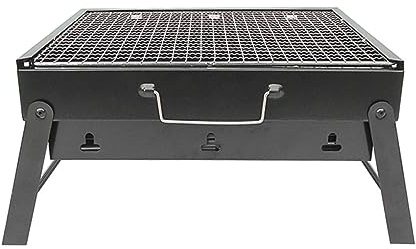Kisangel Holzkohlegrill Klappbar Aus Edelstahl Mini-grill Für Outdoor Grillen Camping Angeln Einfach Tragbar