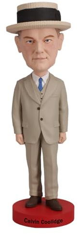 Royal Bobbles Calvin Coolidge Wackelkopf-Statue zum Sammeln