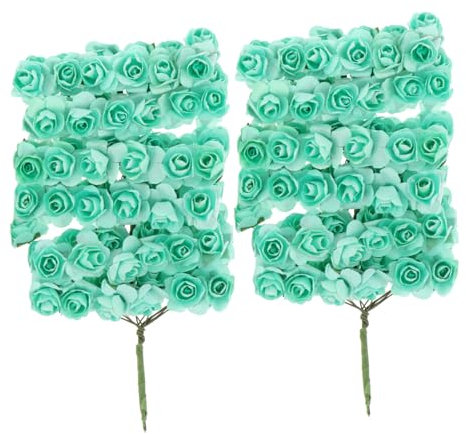 RORPOIR 144stücke Künstliche Papierrosen Dekorative Blumen Für Hochzeit Projekte Heimdekoration Langlebig Und Farbecht Für Romantische Atmosphären