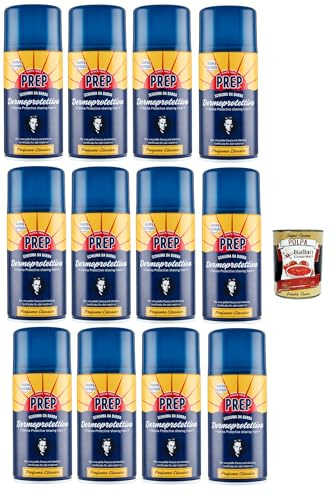 Italian Gourmet Schiuma da barba Rasierschaum sensibile cremig, 12 x 300ml | Formula ricca per pelle delicata, schützt bei der Rasur, spendet, Gesamtnettogewicht 3,6 L + Kostenlos Polpa 400g