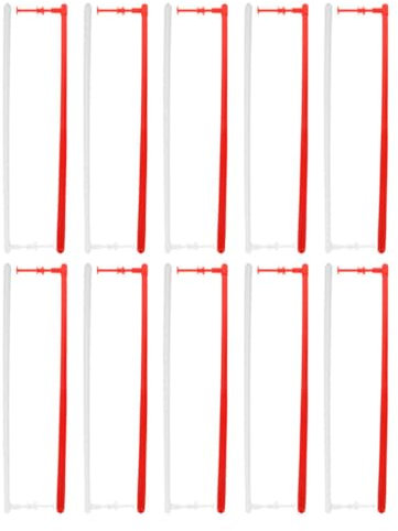 Tiges de Cadre D’éolienne 20 Pièces pour Bricolage, Blanc Rouge