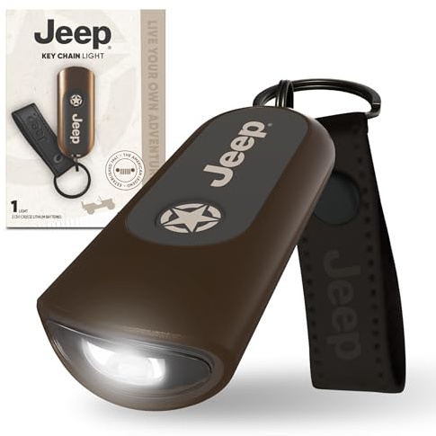Energizer Jeep Keychain Flashlight, Bright Compact Portable Flashlight Keychain, Touch Tech Auto-Off Feature