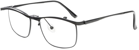 KoKoBin lunettes de lecture bleues anti-lumière en métal ajustables pour hommes et femmes, pivotant vers le haut, vision claire et légère