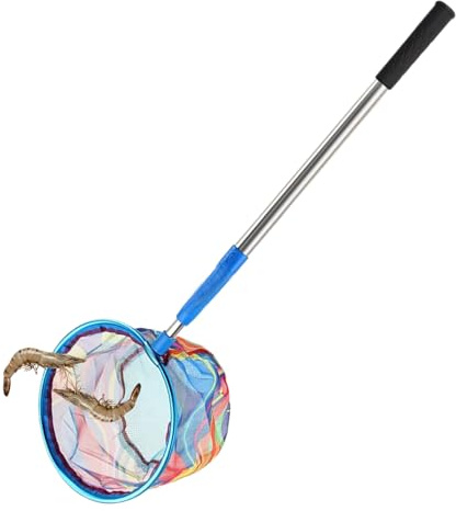 Épuisette Enfant | Filets À Crabes Rétractables pour,Jouets D'Épuisette Robuste avec Poignée Antidérapante pour Attraper Les Papillons en Jeu D'Été en Plein Air pour