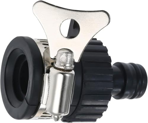 1 Set Black Universal Water Quick Faucet Adapter Tap Connection Garden Hose Pipe Fitting, Garden Hose Parts Accessories