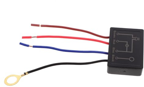 WOONEKY Interruttore Touch Dimmer Regolabile per Lampada da Tavolo Nero in Abs, Sensore Tattile Facile da Installare per Uso Domestico