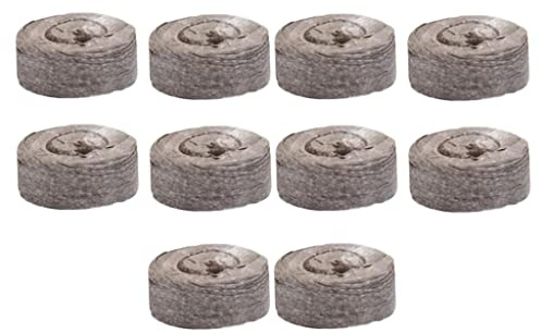 Pugermering 10 Stück Torfstarter Blöcke, 31 Mm, Kondensiert, für Die Anzucht