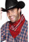 Smiffy's Cowboy Bandanna Western Design - Red
