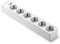 FAMATEL – Regleta de 6 tomas I Enchufe con interruptor I Sin Cable I Hasta 3680W I 16A I 250V I Protección Infantil I BlancoOrientación a 45o I Evita consumos fantasma I