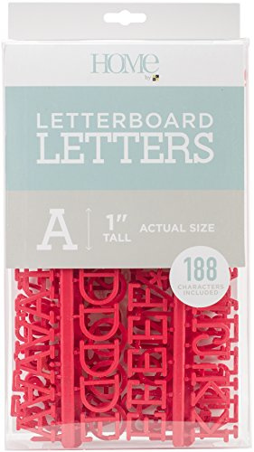 DCWVE Die Cuts with A View 1 Letter Pack Letterboard-Red (188 pz) LP-006-00013, 1 Pollice