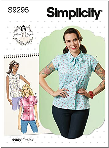 Misses' Loose-Fitting Button Front Top Sewing Pattern Kit, Code 9295
