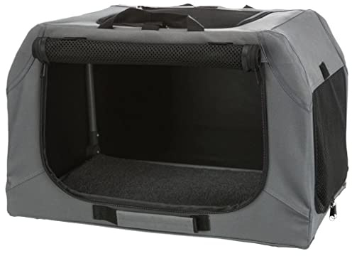 TRIXIE Hundebox Easy, XS–S: 50 × 33 × 36 cm, grau