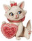 Disney Traditions Jim Shore Marie Heart Mini Figurine