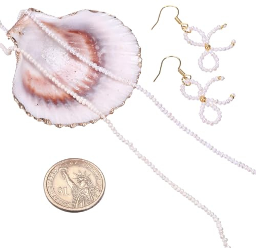 NBEADS Circa 155pz Mini Perle D'Acqua Dolce Coltivate Naturali, 1.5~2 mm Perle D'Acqua Dolce Allentate con Perla A Forma di Riso per La Creazione di Gioielli Artigianali