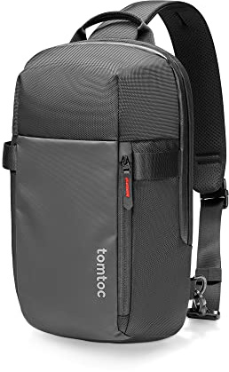 tomtoc 7L Sling Backpack Crossbody Bag for Men Women, EDC Daypack Chest Shoulder bag for 14-inch MacBook Pro M5 Pro/Max, 13 MacBook Air/Neo, 13 iPad Air M4/Pro M5, Organized, Daily Use, Work, Travel