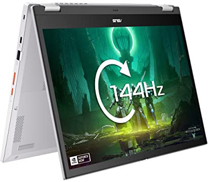 ASUS Laptop Chromebook Flip CX3401FBA 14 WUXGA 16:10 400nits 144Hz Touchscreen Laptop (Intel i7-1255U, 8GB RAM, 512GB SSD, Google Chrome OS) Includes Stylus Pen