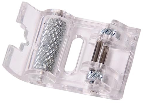 FOXBI Roller Sewing Machine Presser Foot Fits All Low Shank Snap-On Sewing Machine For Industrial Leather Lace Webbing Craft
