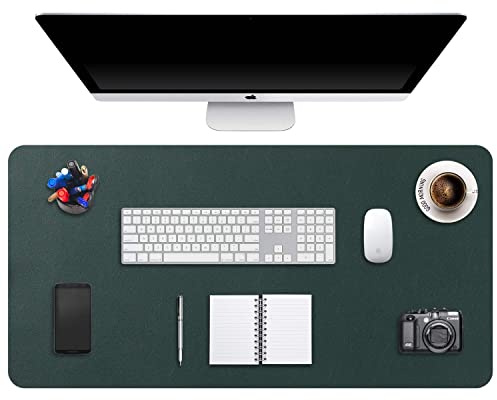 Tappetino per Mouse Grande Mouse Pad Mat XXXXL, DOBAOJIA Sottomano da Ufficio Tappetino da Tavolo Pad per Scrivania Laptop, Pelle PU Impermeabile + Scamosciata Antiscivolo 100 x 50 cm