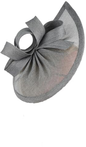 Eleganter Fascinator für Cocktail, Teeparty, Fascinator, Stirnband, Vintage-Fascinator für Hochzeit, grau, Einheitsgröße