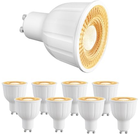 ezmyma led Gu10 Warmweiss 12W,1150LM 2700K warmweiß Ersetzt 110W Halogen Leuchtmittel,120 Grad Reflektorlampe GU10,Nicht Dimmbar,8 Stück